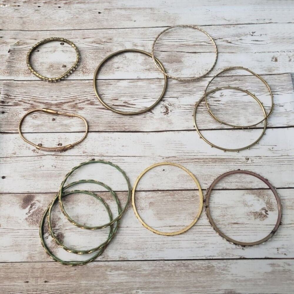 Job Lot of 11 Vintage Bracelets / Bangles Job Lot of Bracelets